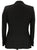Royal Hem - Black Wool Tuxedo Blazer - PEURIST