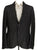 Royal Hem - Black & Gray Soft Wool/Cotton Blazer - PEURIST