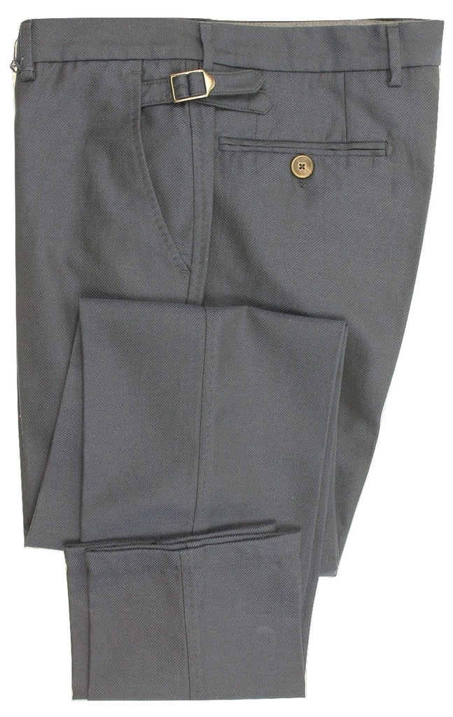Equipage - Navy Cotton/Wool Blend Dress Pants - PEURIST