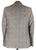 Antonio Fusco - Brown & Blue Plaid Wool/Linen Blazer - PEURIST