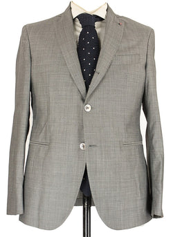 Fugato - Black & Gray Birdseye Wool Suit - PEURIST
