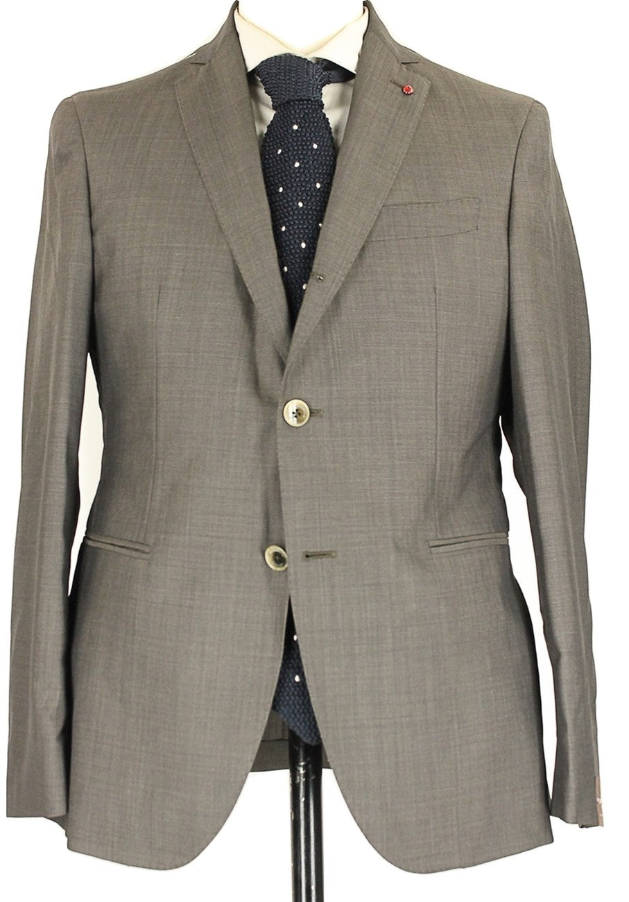 Fugato - Brown & Gray Birdseye Lightweight Wool Suit