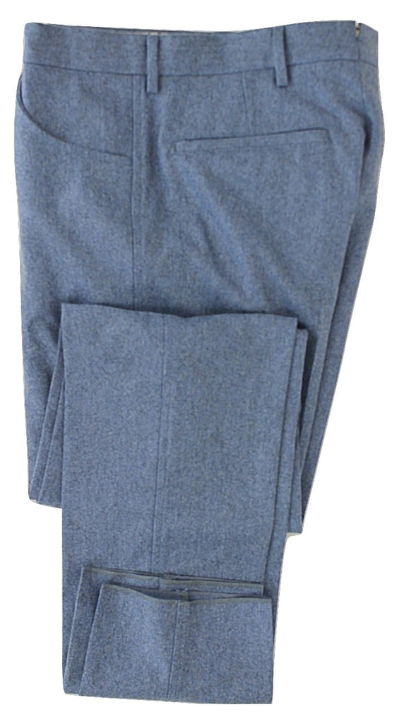 Equipage - Light Blue Wool Flannel Pants - PEURIST