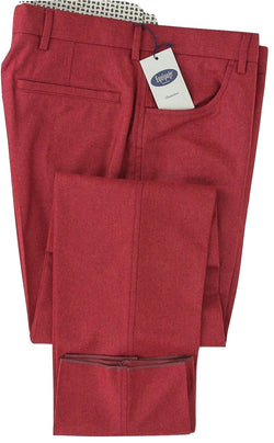 Equipage - Red Wool Flannel Pants - PEURIST