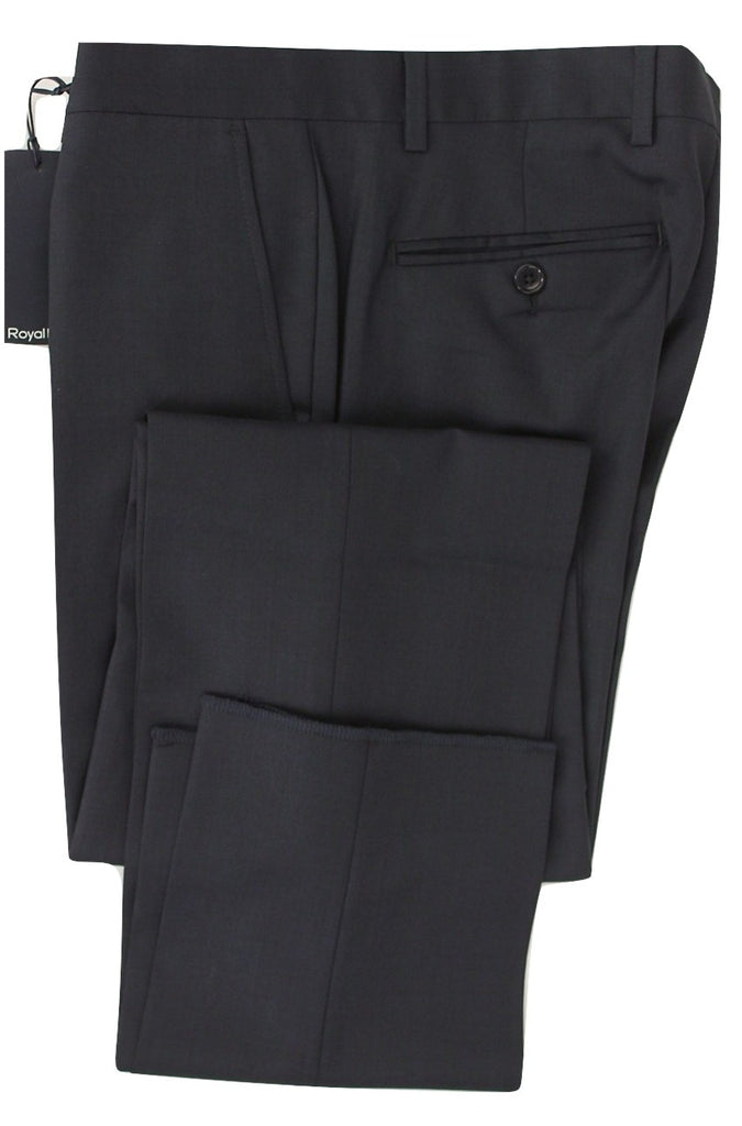 Royal Hem - Navy Wool Pants - PEURIST