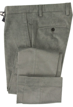 Royal Hem - Gray Corduroy Dress Pants - PEURIST