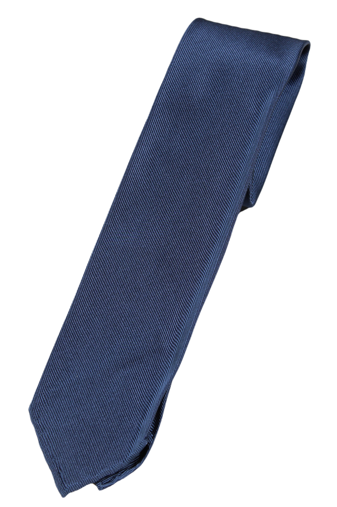 Drake's – Blue-Gray Grosgrain Silk Tie