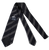 Drake's – Navy Grenadine Silk Tie w/Off-White Repp Stripe