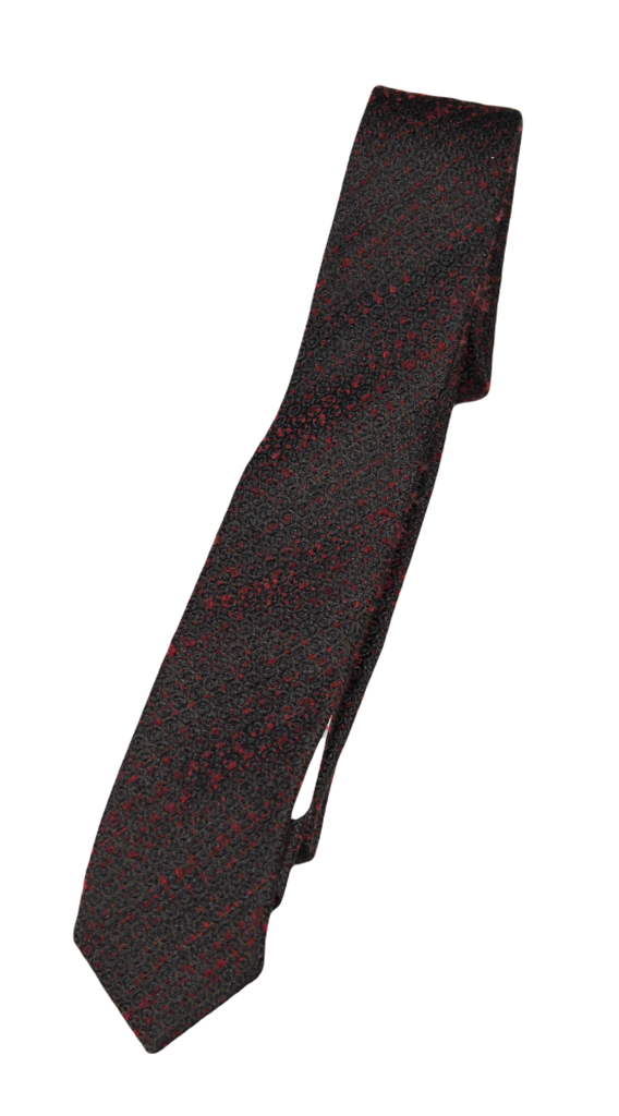 Emporio Armani – Dark Green & Red Flecked 50's Style Tie