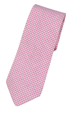 VTG – Brooks Brothers – Pink & White Cotton Seersucker Tie