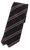 VTG – Ermenegildo Zegna – Black Silk Tie w/Red & Gray Repp Stripe