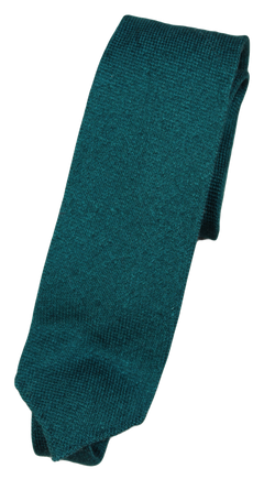 Drake's – Green Knit Cashmere Blend Tie (Irregular) [FS]