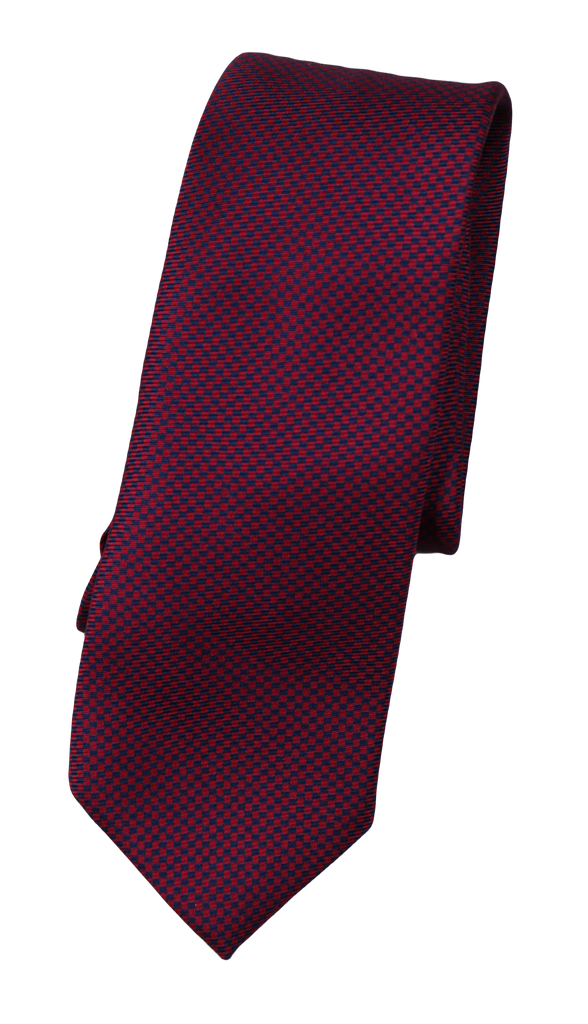 VTG – Brooks Brothers – Red & Navy Geometric Print Silk Tie