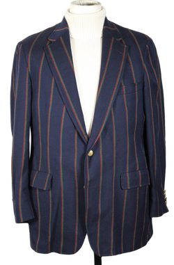 VTG – Cable Car Clothiers – Navy Wool Regatta Stripe Sailing Blazer