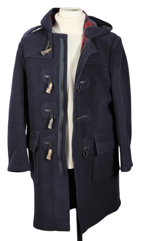 VTG – Brooks Brothers – Navy Heavy Wool Duffel Coat, Size 38