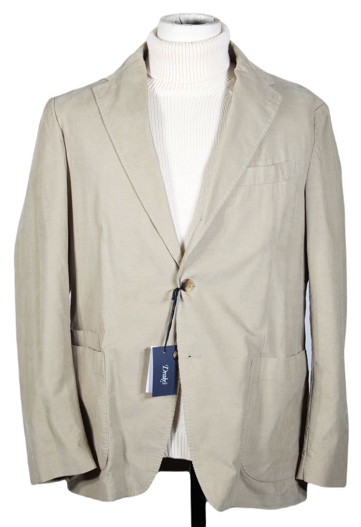 Drake's – Beige Corduroy Easyday Suit