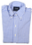 Drake's – Blue University Stripe Shirt w/Button Down Collar