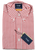 Drake's – Red University Stripe Shirt w/Buttondown Collar