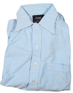 Drake's – Aquamarine Oxford Cloth Shirt