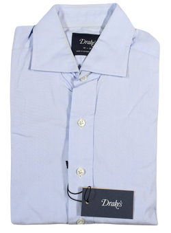 Drake's – Light Blue Dress Shirt w/Spread Collar [IMPERFECT - FS]