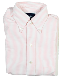 Drake's – Light Pink Oxford OCBD Shirt