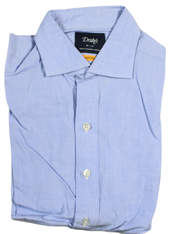 Drake's – Blue Easyday Dress Shirt