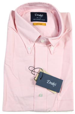 Drake's – Pink Oxford OCBD