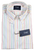 Drake's – White Button-down Collar Shirt w/Multicolor Stripe