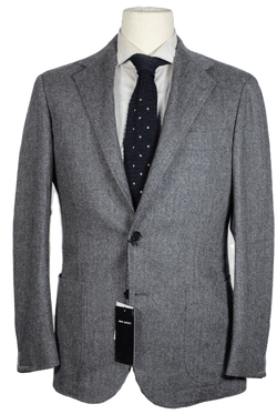 Ring Jacket – Black & Gray Herringbone Wool Tweed Blazer
